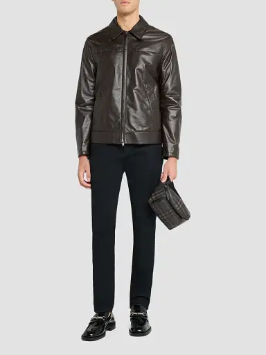 Burberry Men's City Check Belt Bag - Dark Brown | Thumbnail 6 Burberry Men's City Check Belt Bag - Dark Brown | Thumbnail 6