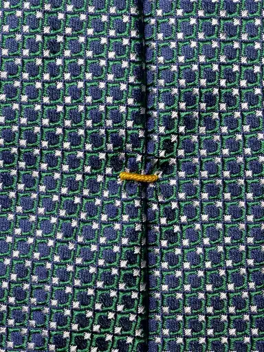Eton Men's Micro Circle Silk Tie - Dark Green | Thumbnail 3 Eton Men's Micro Circle Silk Tie - Dark Green | Thumbnail 3
