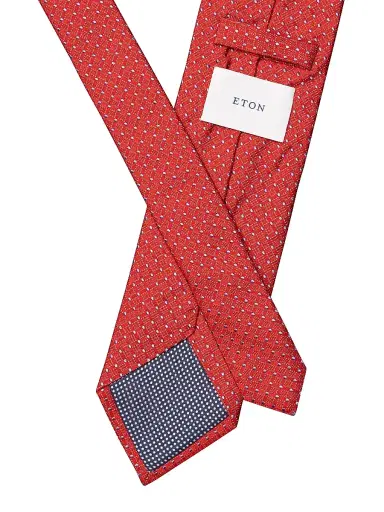 Eton Men's Geometric Diamond Silk Tie | Thumbnail 2 Eton Men's Geometric Diamond Silk Tie | Thumbnail 2