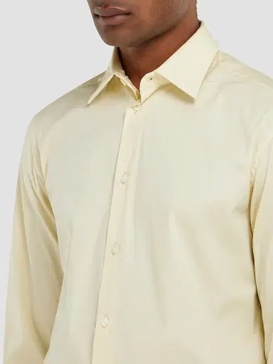 Ferragamo Men's Micro-Print Stretch-Cotton Poplin Shirt - Vanilla | Thumbnail 4 Ferragamo Men's Micro-Print Stretch-Cotton Poplin Shirt - Vanilla | Thumbnail 4