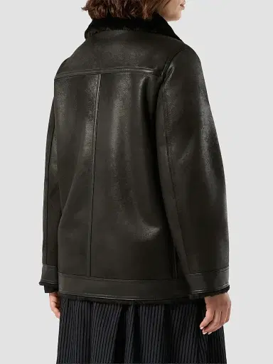 Marina Rinaldi Women's Fluffy Textured Heavy Jacket | Thumbnail 4 Marina Rinaldi Women's Fluffy Textured Heavy Jacket | Thumbnail 4