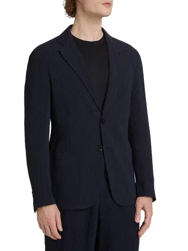 Giorgio Armani Men's Upton Seersucker Jacket | Thumbnail 4 Giorgio Armani Men's Upton Seersucker Jacket | Thumbnail 4