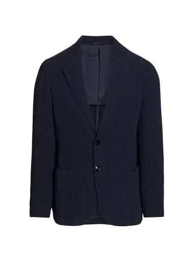 Giorgio Armani Men's Upton Seersucker Jacket | Thumbnail 1 Giorgio Armani Men's Upton Seersucker Jacket | Thumbnail 1