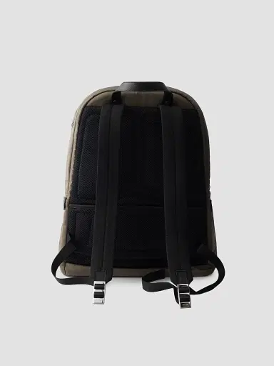 Prada Men's Re-Nylon and Saffiano Leather Backpack - Grey | Thumbnail 5 Prada Men's Re-Nylon and Saffiano Leather Backpack - Grey | Thumbnail 5