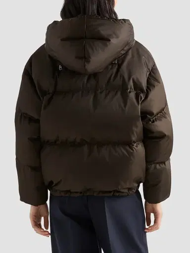 Prada Women's Nylon Down Jacket - Brown | Thumbnail 4 Prada Women's Nylon Down Jacket - Brown | Thumbnail 4