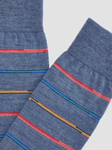 Marcoliani Men's Mixed Striped Wool-Nylon Socks 2-Pack | Thumbnail 2 Marcoliani Men's Mixed Striped Wool-Nylon Socks 2-Pack | Thumbnail 2