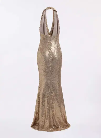 Elie Saab Sequined Jersey Long Dress | Thumbnail 5 Elie Saab Sequined Jersey Long Dress | Thumbnail 5
