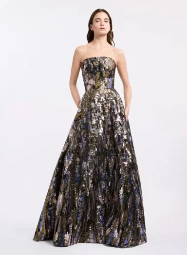 Elie Saab Sequin Embroidered Gown | Thumbnail 2 Elie Saab Sequin Embroidered Gown | Thumbnail 2