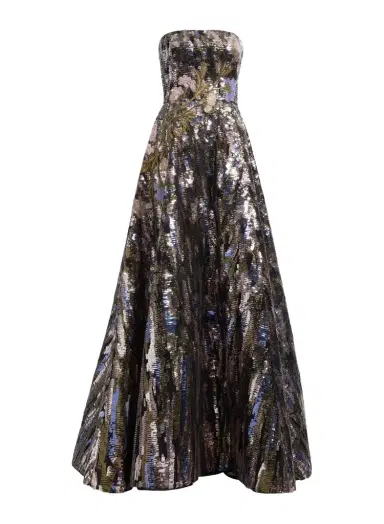 Elie Saab Sequin Embroidered Gown | Thumbnail 1 Elie Saab Sequin Embroidered Gown | Thumbnail 1