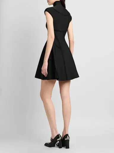 Alexander McQueen Women's Volume Fit & Flare Mini Dress | Thumbnail 3 Alexander McQueen Women's Volume Fit & Flare Mini Dress | Thumbnail 3