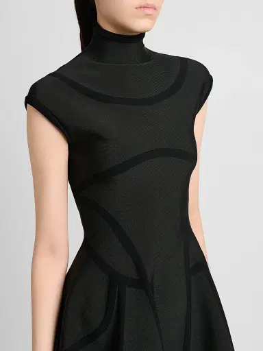 Alexander McQueen Women's Volume Fit & Flare Mini Dress | Thumbnail 5 Alexander McQueen Women's Volume Fit & Flare Mini Dress | Thumbnail 5
