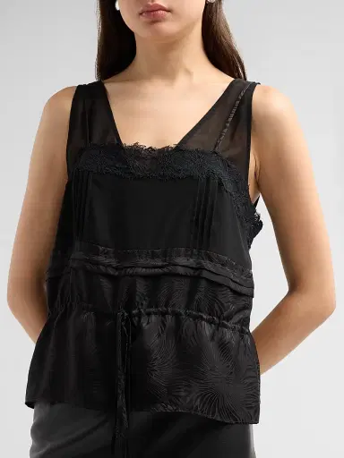 3.1 Phillip Lim Women's Lace-Trim Satin Camisole - Black | Thumbnail 5 3.1 Phillip Lim Women's Lace-Trim Satin Camisole - Black | Thumbnail 5