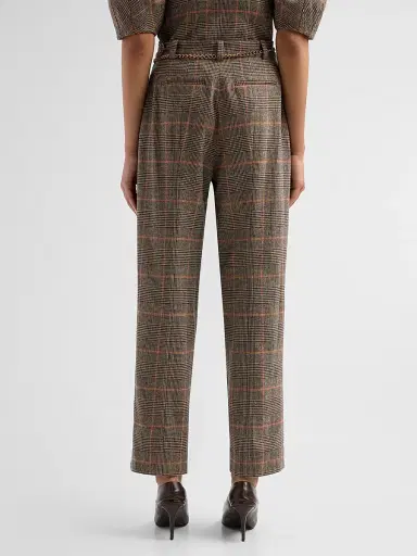 Cara Cara Women's Emerson Plaid Wool Tapered Pants | Thumbnail 3 Cara Cara Women's Emerson Plaid Wool Tapered Pants | Thumbnail 3