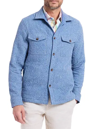 Robert Graham Men's Shawell Patterned Shirt Jacket | Thumbnail 3 Robert Graham Men's Shawell Patterned Shirt Jacket | Thumbnail 3