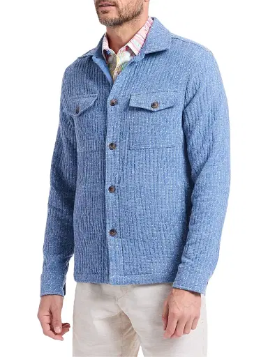 Robert Graham Men's Shawell Patterned Shirt Jacket | Thumbnail 4 Robert Graham Men's Shawell Patterned Shirt Jacket | Thumbnail 4