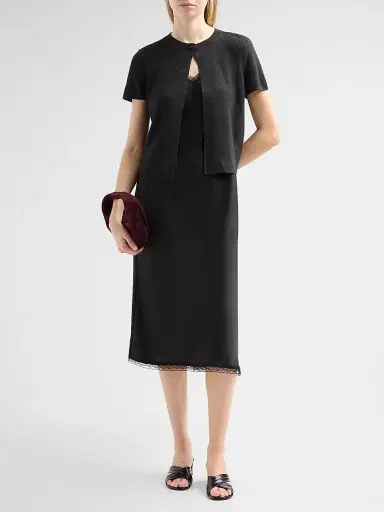 Design History Women's Viv Lace-Trim A-Line Midi Dress - Shadow Combo | Thumbnail 2 Design History Women's Viv Lace-Trim A-Line Midi Dress - Shadow Combo | Thumbnail 2