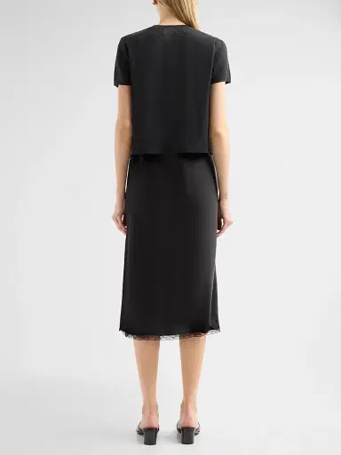 Design History Women's Viv Lace-Trim A-Line Midi Dress - Shadow Combo | Thumbnail 3 Design History Women's Viv Lace-Trim A-Line Midi Dress - Shadow Combo | Thumbnail 3