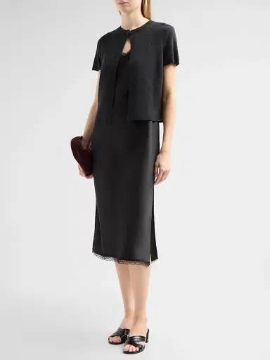 Design History Women's Viv Lace-Trim A-Line Midi Dress - Shadow Combo | Thumbnail 4 Design History Women's Viv Lace-Trim A-Line Midi Dress - Shadow Combo | Thumbnail 4