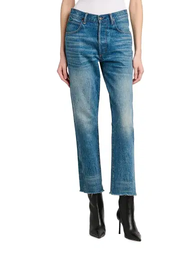 Tom Ford Women's Stonewashed Denim Melanie Straight-Leg Jeans | Thumbnail 3 Tom Ford Women's Stonewashed Denim Melanie Straight-Leg Jeans | Thumbnail 3