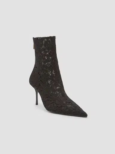 Dolce & Gabbana Women's Lace Stiletto-Heel Ankle Boots - Nero | Thumbnail 2 Dolce & Gabbana Women's Lace Stiletto-Heel Ankle Boots - Nero | Thumbnail 2