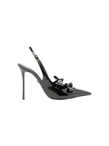 Dolce & Gabbana Women's 90MM Patent Leather Slingback Pumps - Nero | Thumbnail 1 Dolce & Gabbana Women's 90MM Patent Leather Slingback Pumps - Nero | Thumbnail 1