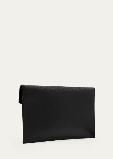 Saint Laurent Uptown YSL Pouch in Grained Leather | Thumbnail 3 Saint Laurent Uptown YSL Pouch in Grained Leather | Thumbnail 3