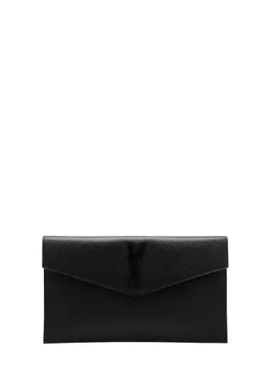 Saint Laurent Uptown YSL Pouch in Grained Leather | Thumbnail 1 Saint Laurent Uptown YSL Pouch in Grained Leather | Thumbnail 1