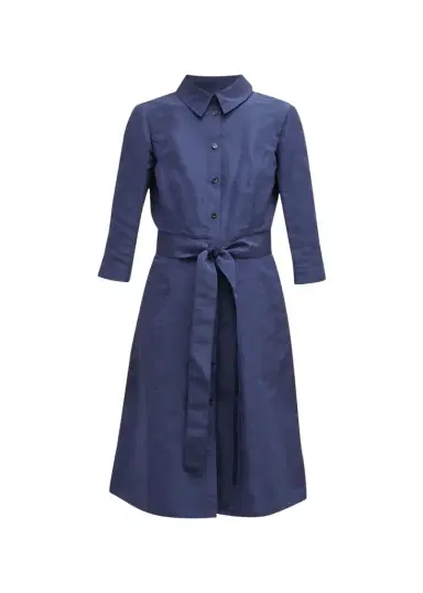 Carolina Herrera Faille 3/4-Sleeve Shirtdress | Thumbnail 1 Carolina Herrera Faille 3/4-Sleeve Shirtdress | Thumbnail 1