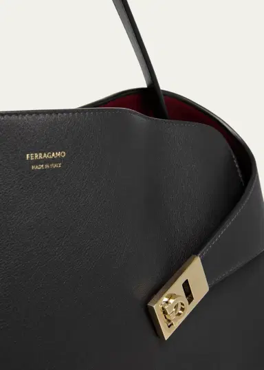 Ferragamo Large Hug Soft Bicolor Shoulder Bag | Thumbnail 5 Ferragamo Large Hug Soft Bicolor Shoulder Bag | Thumbnail 5