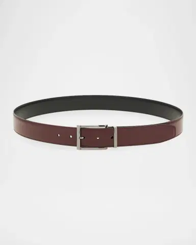 Ferragamo Men's Double Adjustable Reversible Leather Belt | Thumbnail 3 Ferragamo Men's Double Adjustable Reversible Leather Belt | Thumbnail 3