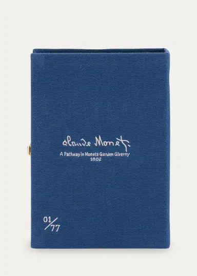 Olympia Le-Tan Museum Claude Monet Book Clutch Bag | Thumbnail 2 Olympia Le-Tan Museum Claude Monet Book Clutch Bag | Thumbnail 2