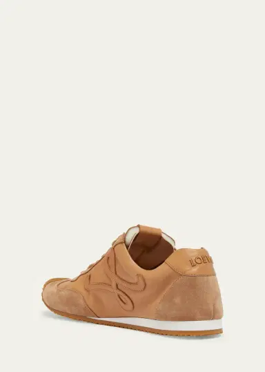 Loewe Men's Ballet Runner 2.0 Leather and Suede Low-Top Sneakers | Thumbnail 5 Loewe Men's Ballet Runner 2.0 Leather and Suede Low-Top Sneakers | Thumbnail 5