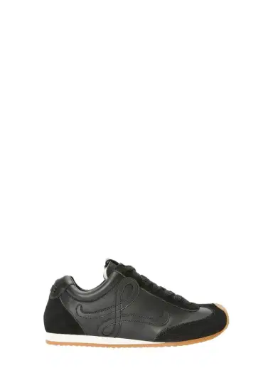Loewe Men's Ballet Runner 2.0 Leather and Suede Low-Top Sneakers | Thumbnail 1 Loewe Men's Ballet Runner 2.0 Leather and Suede Low-Top Sneakers | Thumbnail 1
