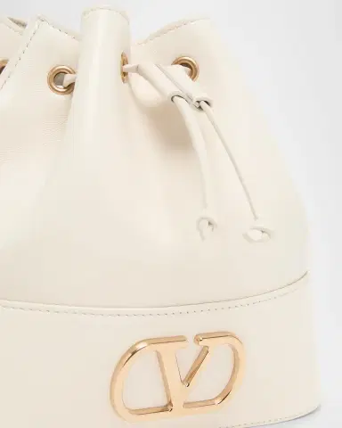 Valentino Garavani Mini Leather Drawstring Bucket Bag | Thumbnail 11 Valentino Garavani Mini Leather Drawstring Bucket Bag | Thumbnail 11