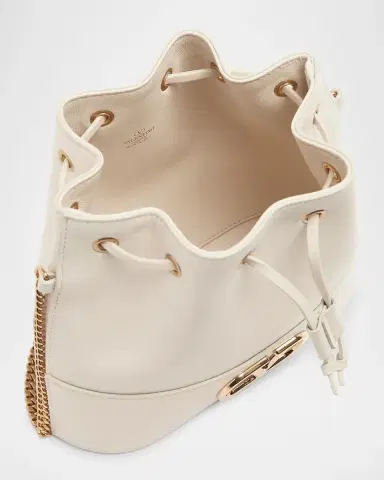 Valentino Garavani Mini Leather Drawstring Bucket Bag | Thumbnail 9 Valentino Garavani Mini Leather Drawstring Bucket Bag | Thumbnail 9