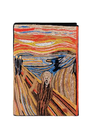 Olympia Le-Tan Museum Edvard Munch Book Clutch Bag | Thumbnail 1 Olympia Le-Tan Museum Edvard Munch Book Clutch Bag | Thumbnail 1