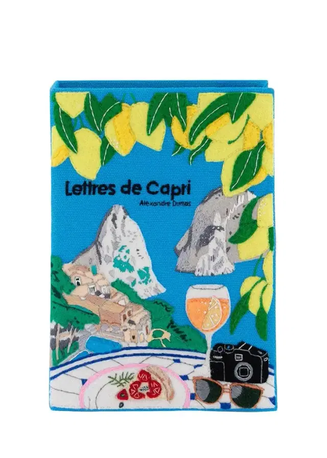 Voyages Lettres de Capri Book Clutch Bag Voyages Lettres de Capri Book Clutch Bag