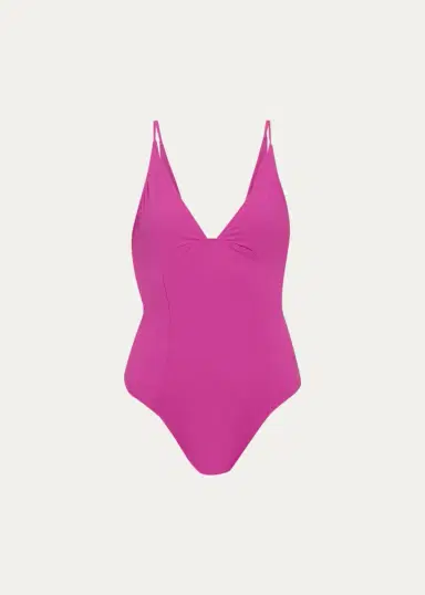 Ulla Johnson Alba Deep V One-Piece Swimsuit | Thumbnail 7 Ulla Johnson Alba Deep V One-Piece Swimsuit | Thumbnail 7