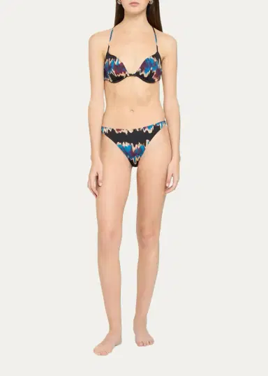Ulla Johnson Floria Ikat Tie Bikini Top | Thumbnail 2 Ulla Johnson Floria Ikat Tie Bikini Top | Thumbnail 2