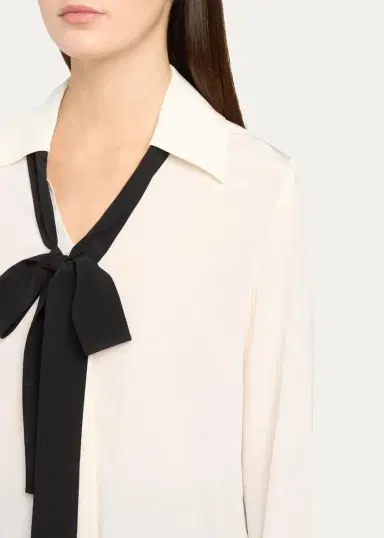 Frame Point Collar Silk Shirt | Thumbnail 5 Frame Point Collar Silk Shirt | Thumbnail 5