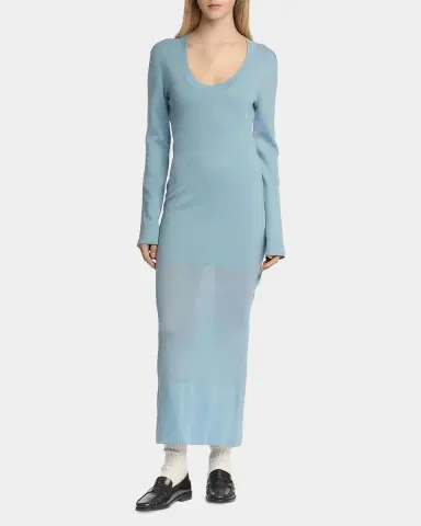 Malo Cashmere Sheer Panel Sweaterdress | Thumbnail 2 Malo Cashmere Sheer Panel Sweaterdress | Thumbnail 2