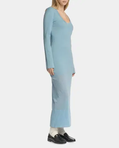 Malo Cashmere Sheer Panel Sweaterdress | Thumbnail 4 Malo Cashmere Sheer Panel Sweaterdress | Thumbnail 4
