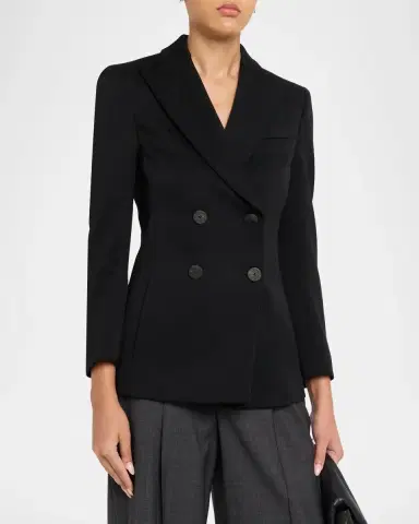 Giorgio Armani Double-Breasted Slim Wool Blazer | Thumbnail 4 Giorgio Armani Double-Breasted Slim Wool Blazer | Thumbnail 4