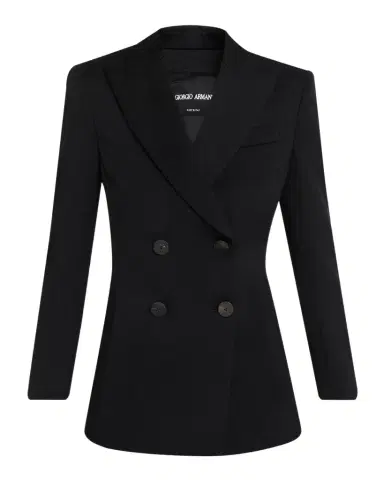 Giorgio Armani Double-Breasted Slim Wool Blazer | Thumbnail 1 Giorgio Armani Double-Breasted Slim Wool Blazer | Thumbnail 1