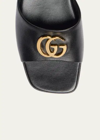Gucci Marmont GG Leather Slide Sandals | Thumbnail 3 Gucci Marmont GG Leather Slide Sandals | Thumbnail 3
