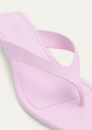 Gucci 35mm Vittoria Rubber Thong Sandals | Thumbnail 5 Gucci 35mm Vittoria Rubber Thong Sandals | Thumbnail 5