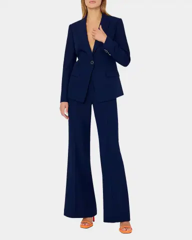 Milly Avery Single-Button Cady Blazer | Thumbnail 2 Milly Avery Single-Button Cady Blazer | Thumbnail 2
