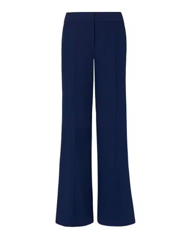 Milly Nash High-Rise Wide-Leg Cady Pants | Thumbnail 4 Milly Nash High-Rise Wide-Leg Cady Pants | Thumbnail 4