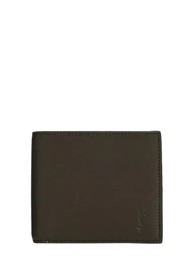 Saint Laurent Men's East-West YSL Bifold Wallet in Grained Leather | Thumbnail 1 Saint Laurent Men's East-West YSL Bifold Wallet in Grained Leather | Thumbnail 1
