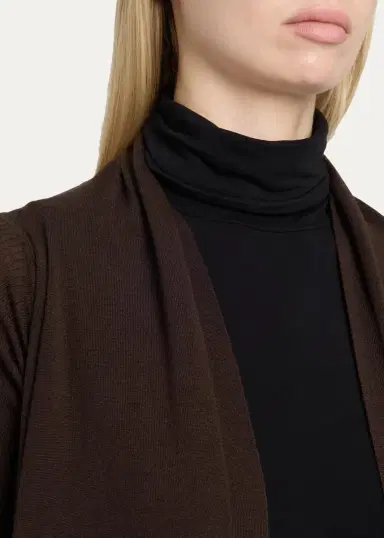 Rick Owens Wool Knit Long Wrap Cardigan | Thumbnail 5 Rick Owens Wool Knit Long Wrap Cardigan | Thumbnail 5